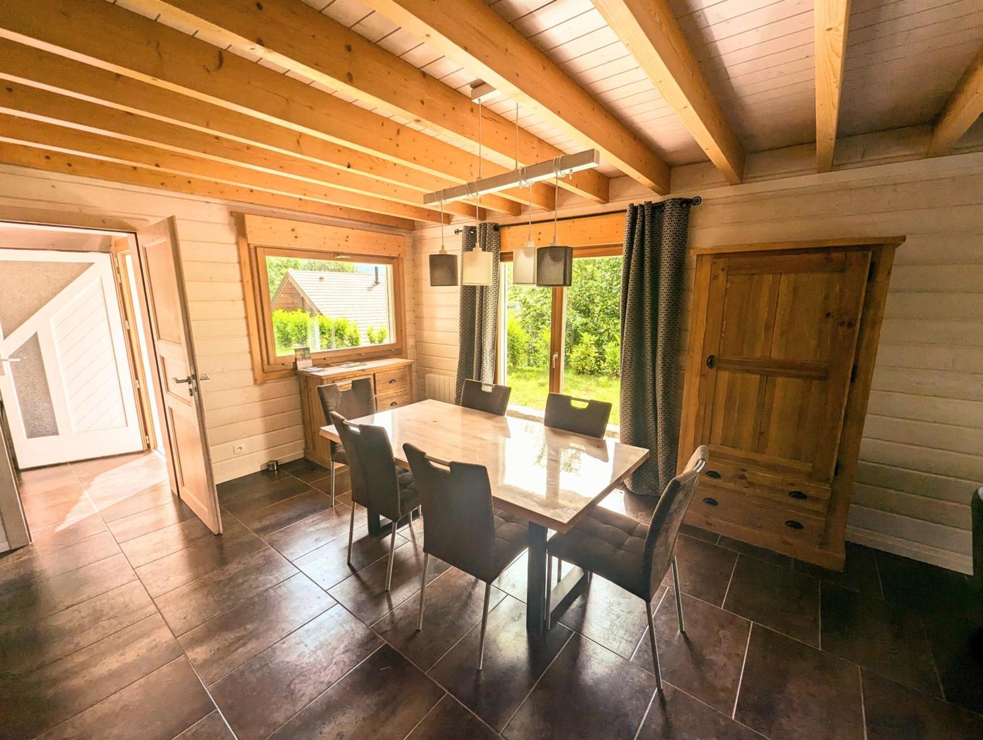 Chalet Sauna Jacuzzi 6 Personnes La Bresse Extérieur photo