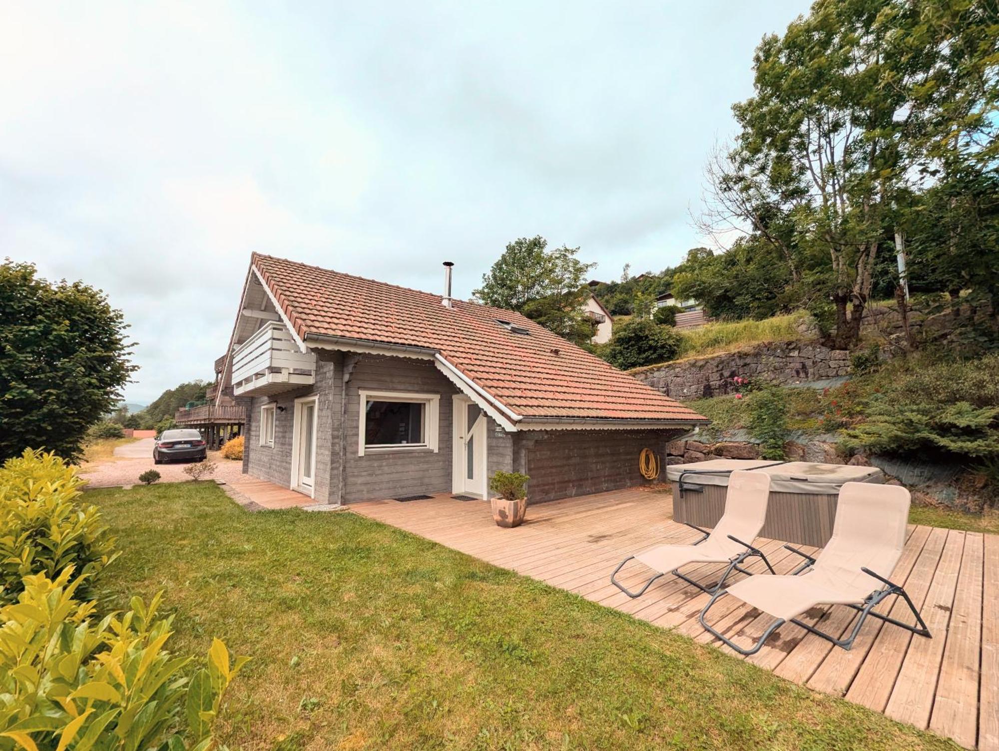 Chalet Sauna Jacuzzi 6 Personnes La Bresse Extérieur photo