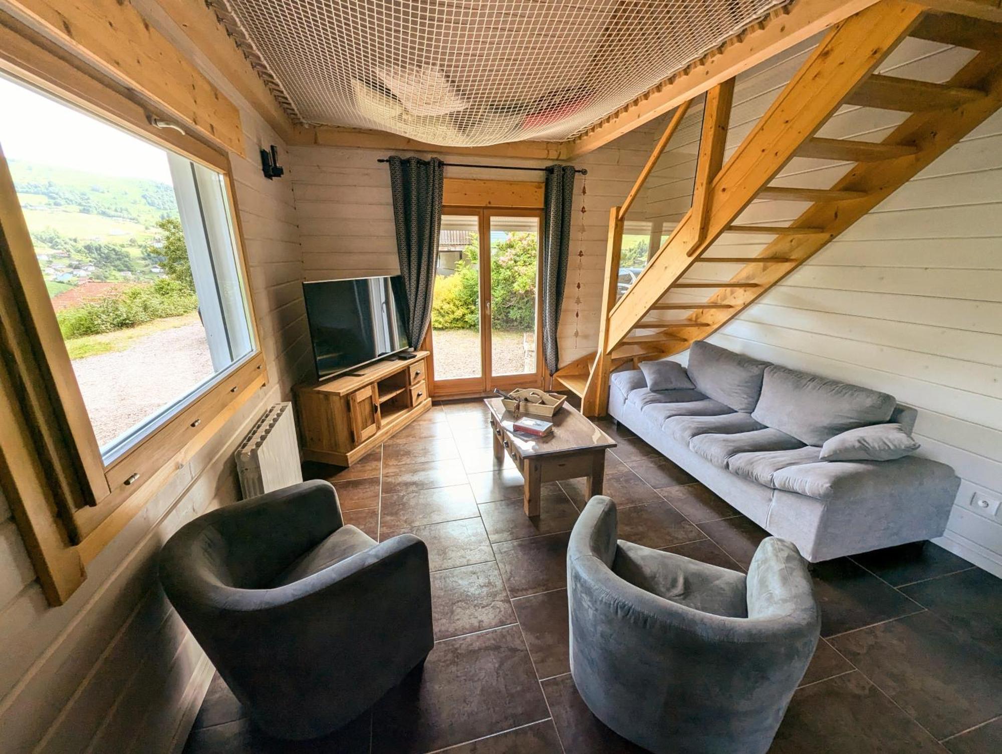 Chalet Sauna Jacuzzi 6 Personnes La Bresse Extérieur photo