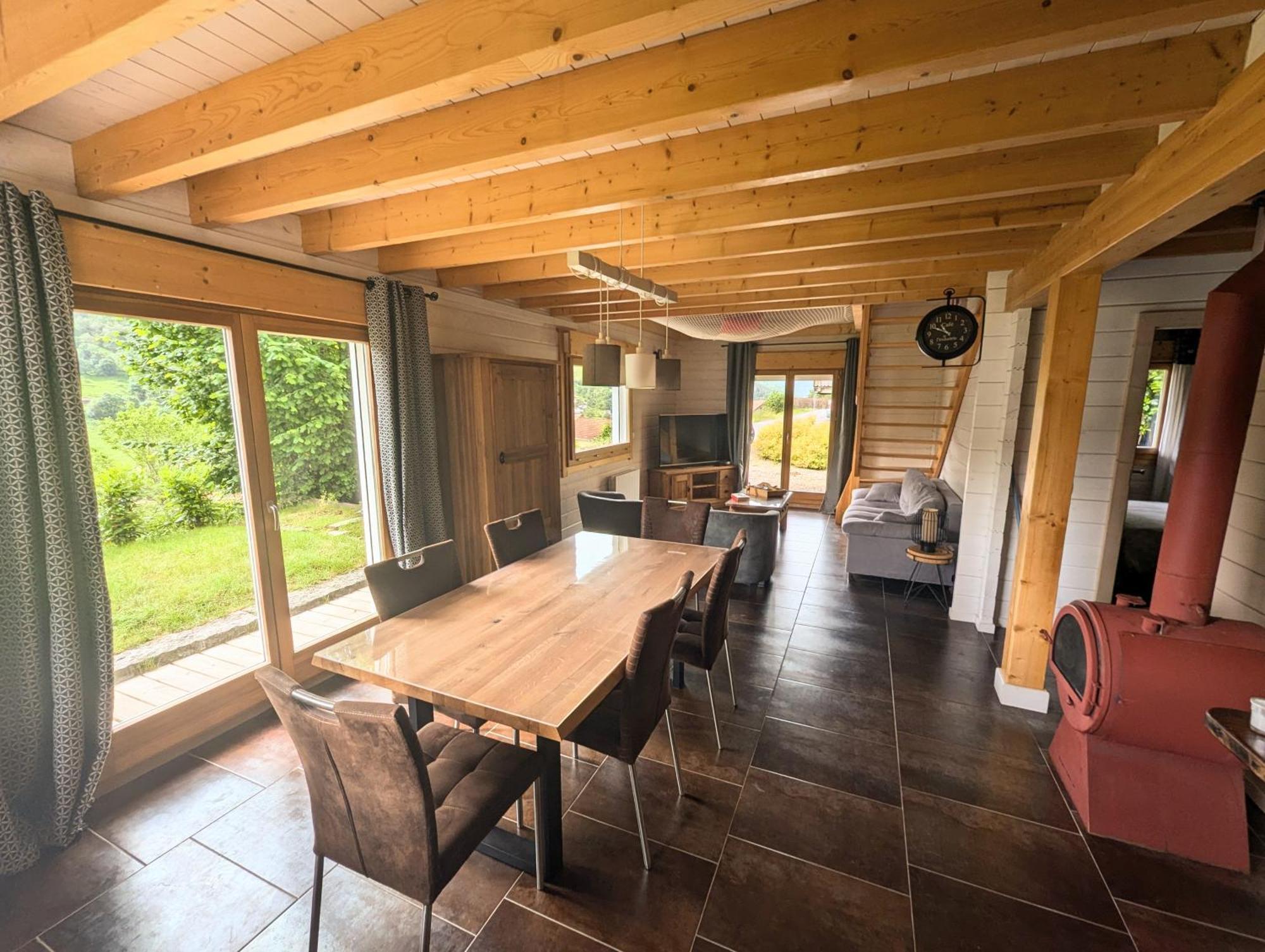 Chalet Sauna Jacuzzi 6 Personnes La Bresse Extérieur photo
