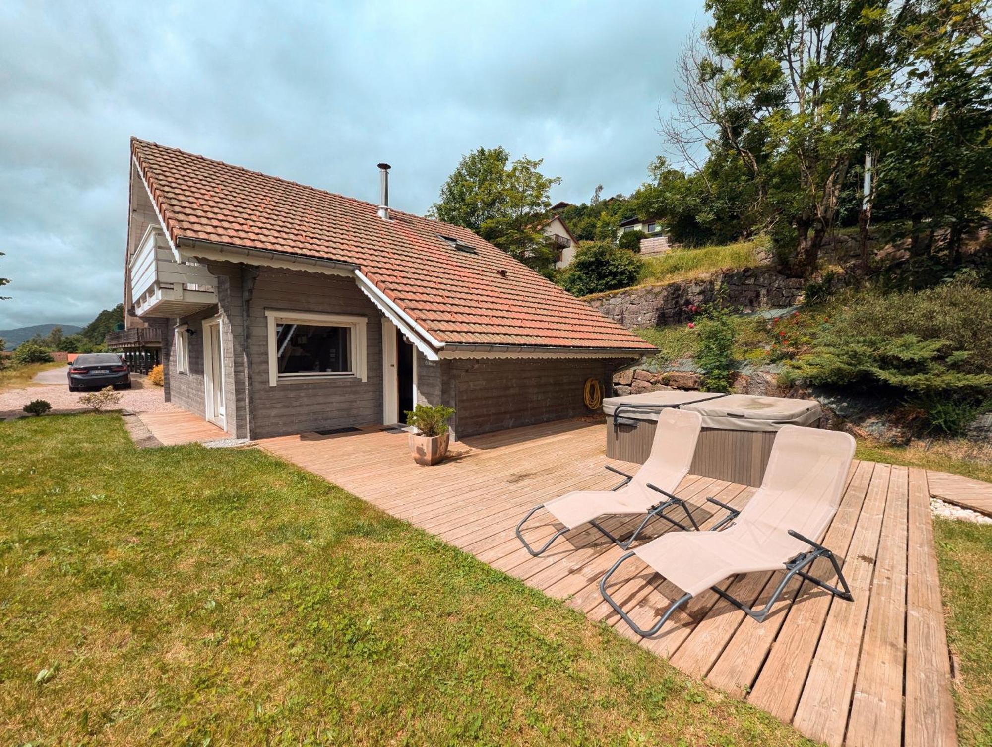 Chalet Sauna Jacuzzi 6 Personnes La Bresse Extérieur photo