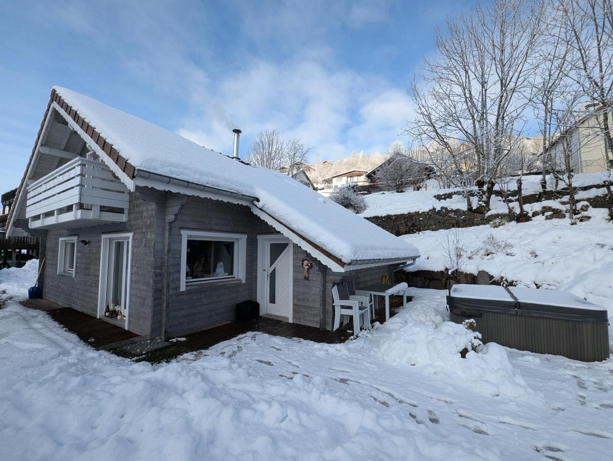Chalet Sauna Jacuzzi 6 Personnes La Bresse Extérieur photo